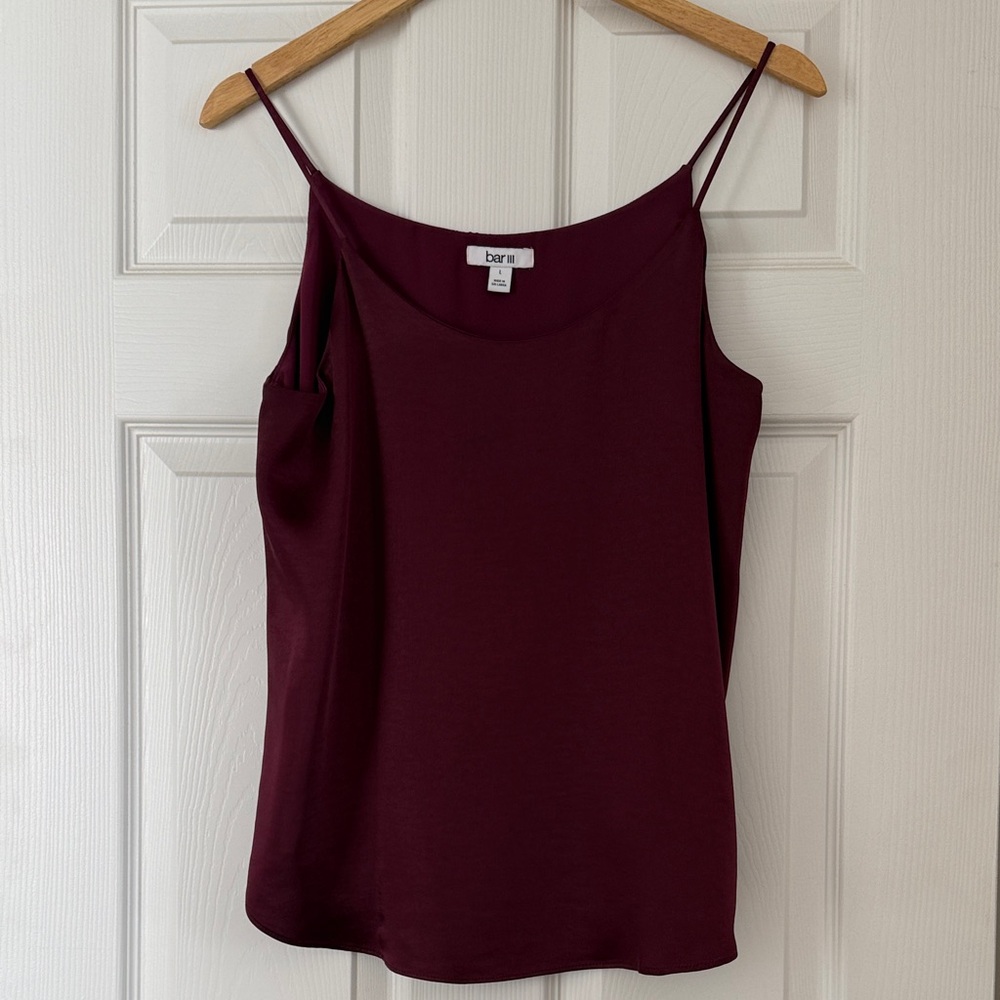 Bar III Burgundy Camisole
